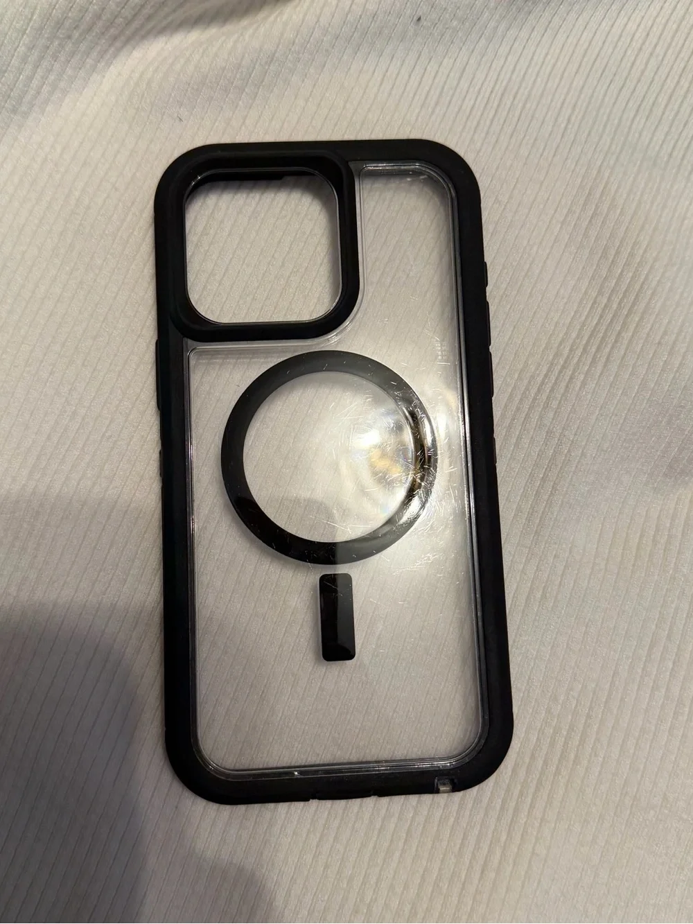 Apple Clear MagSafe iPhone Case with Black Trim iPhone 15 pro‎ max